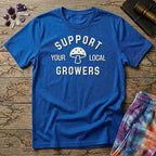 Printify T-Shirt Support Your Local Grower Mushroom T-Shirt Mushroom Magic Mushroom T-Shirt