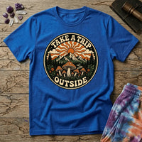 Printify T-Shirt Take A Trip Outside Mushroom T-Shirt Mushroom Magic Mushroom T-Shirt