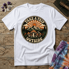 Printify T-Shirt Take A Trip Outside Mushroom T-Shirt Mushroom Magic Mushroom T-Shirt