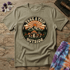 Printify T-Shirt Take A Trip Outside Mushroom T-Shirt Mushroom Magic Mushroom T-Shirt
