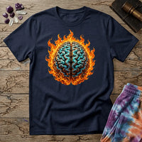 Printify T-Shirt The Brain On Fire T-Shirt Mushroom Magic Mushroom T-Shirt