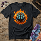 Printify T-Shirt The Brain On Fire T-Shirt Mushroom Magic Mushroom T-Shirt
