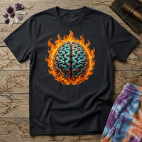 Printify T-Shirt The Brain On Fire T-Shirt Mushroom Magic Mushroom T-Shirt