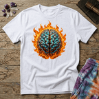 Printify T-Shirt The Brain On Fire T-Shirt Mushroom Magic Mushroom T-Shirt