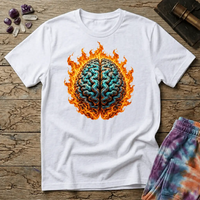 Printify T-Shirt The Brain On Fire T-Shirt Mushroom Magic Mushroom T-Shirt