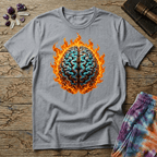 Printify T-Shirt The Brain On Fire T-Shirt Mushroom Magic Mushroom T-Shirt