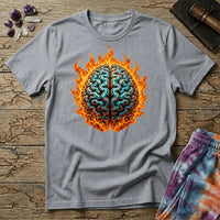 Printify T-Shirt The Brain On Fire T-Shirt Mushroom Magic Mushroom T-Shirt