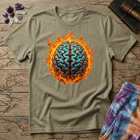 Printify T-Shirt The Brain On Fire T-Shirt Mushroom Magic Mushroom T-Shirt