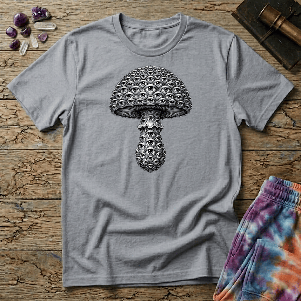 Printify T-Shirt The Eyes Have It Mushroom T-Shirt Mushroom Magic Mushroom T-Shirt