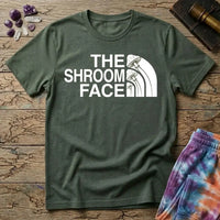 Printify T-Shirt The Shroom Face Mushroom T-Shirt Mushroom Magic Mushroom T-Shirt