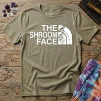 Printify T-Shirt The Shroom Face Mushroom T-Shirt Mushroom Magic Mushroom T-Shirt