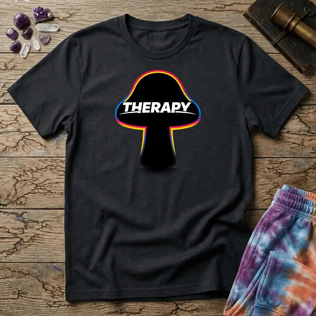 Printify T-Shirt Therapy Mushroom T-Shirt Mushroom Magic Mushroom T-Shirt