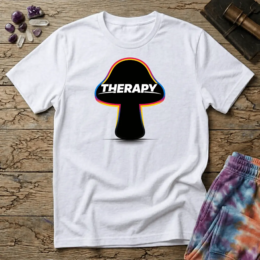 Printify T-Shirt Therapy Mushroom T-Shirt Mushroom Magic Mushroom T-Shirt