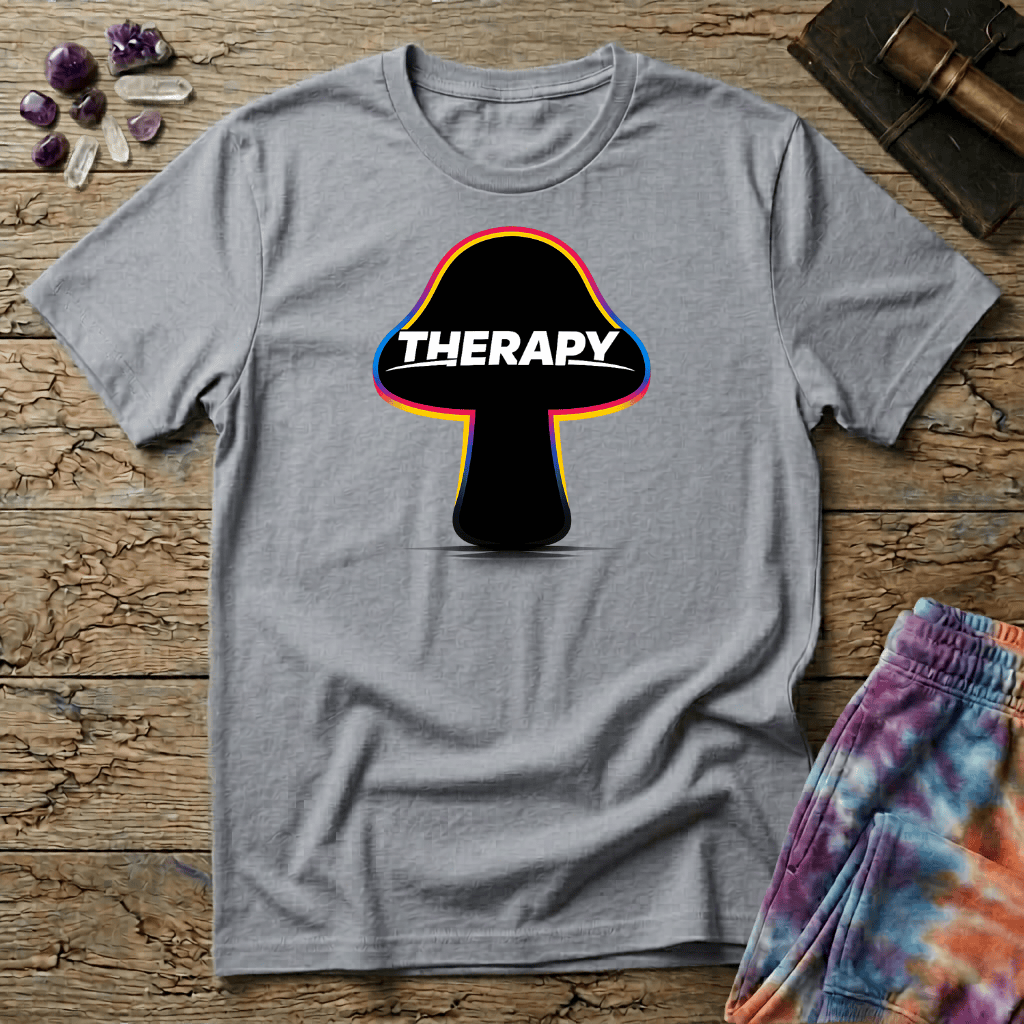 Printify T-Shirt Therapy Mushroom T-Shirt Mushroom Magic Mushroom T-Shirt