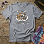 Printify T-Shirt This Is My Dinner Mushroom T-Shirt Mushroom Magic Mushroom T-Shirt