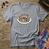 Printify T-Shirt This Is My Dinner Mushroom T-Shirt Mushroom Magic Mushroom T-Shirt