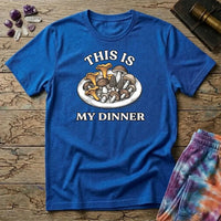Printify T-Shirt This Is My Dinner Mushroom T-Shirt Mushroom Magic Mushroom T-Shirt