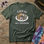 Printify T-Shirt This Is My Dinner Mushroom T-Shirt Mushroom Magic Mushroom T-Shirt