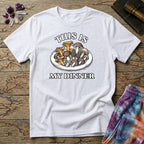 Printify T-Shirt This Is My Dinner Mushroom T-Shirt Mushroom Magic Mushroom T-Shirt