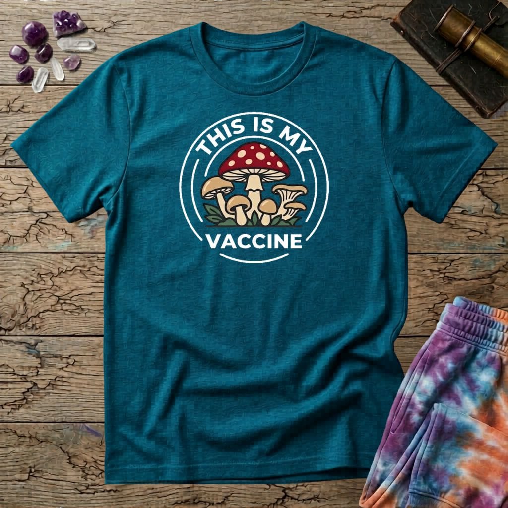 Printify T-Shirt This Is My Vac Mushroom Thrice T-Shirt Mushroom Magic Mushroom T-Shirt