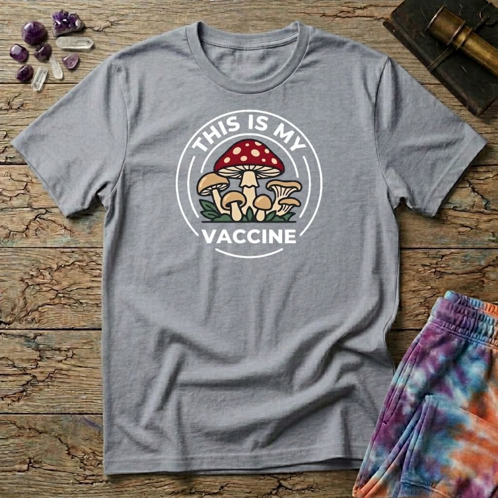 Printify T-Shirt This Is My Vac Mushroom Thrice T-Shirt Mushroom Magic Mushroom T-Shirt