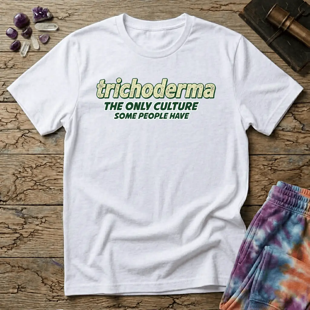 Printify T-Shirt Trichoderma Culture Mushroom T-Shirt Mushroom Magic Mushroom T-Shirt