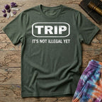 Printify T-Shirt Trip Its Not Illegal Yet T-Shirt Mushroom Magic Mushroom T-Shirt