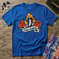 Printify T-Shirt Trip Safely Mushroom T-Shirt Mushroom Magic Mushroom T-Shirt