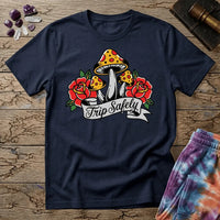 Printify T-Shirt Trip Safely Mushroom T-Shirt Mushroom Magic Mushroom T-Shirt