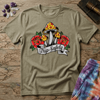 Printify T-Shirt Trip Safely Mushroom T-Shirt Mushroom Magic Mushroom T-Shirt