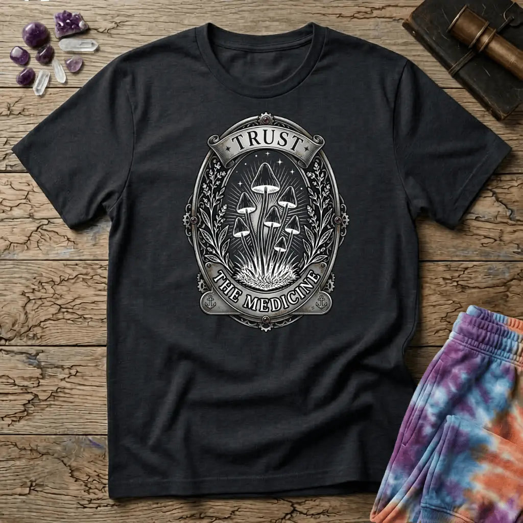 Printify T-Shirt Trust The Medicine Mushroom T-Shirt Mushroom Magic Mushroom T-Shirt
