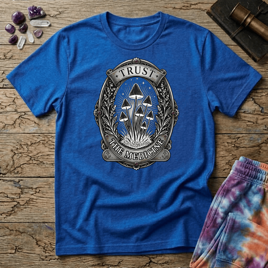 Printify T-Shirt Trust The Medicine Mushroom T-Shirt Mushroom Magic Mushroom T-Shirt