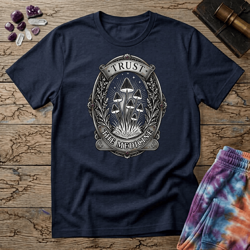 Printify T-Shirt Trust The Medicine Mushroom T-Shirt Mushroom Magic Mushroom T-Shirt