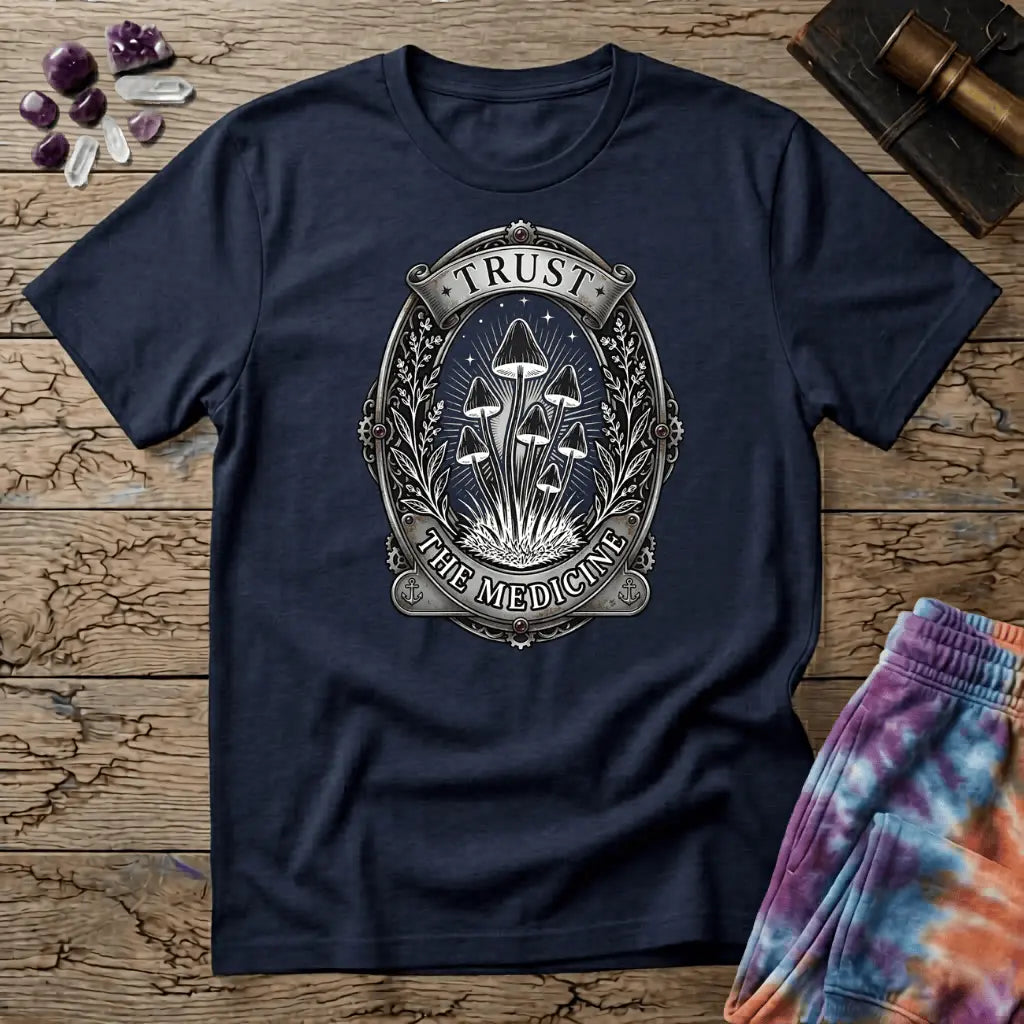 Printify T-Shirt Trust The Medicine Mushroom T-Shirt Mushroom Magic Mushroom T-Shirt