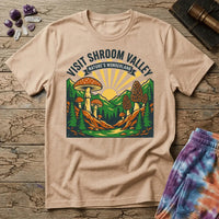 Printify T-Shirt Visit Shroom Valley T-Shirt Mushroom Magic Mushroom T-Shirt