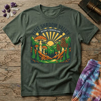 Printify T-Shirt Visit Shroom Valley T-Shirt Mushroom Magic Mushroom T-Shirt
