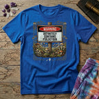 Printify T-Shirt Warning Definitely Contains Psilocybin Mushroom T-Shirt Mushroom Magic Mushroom T-Shirt