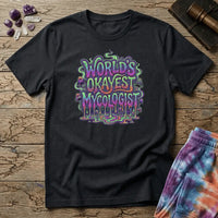 Printify T-Shirt World's Okayest Mycologist Mushroom T-Shirt Mushroom Magic Mushroom T-Shirt