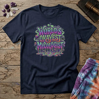 Printify T-Shirt World's Okayest Mycologist Mushroom T-Shirt Mushroom Magic Mushroom T-Shirt