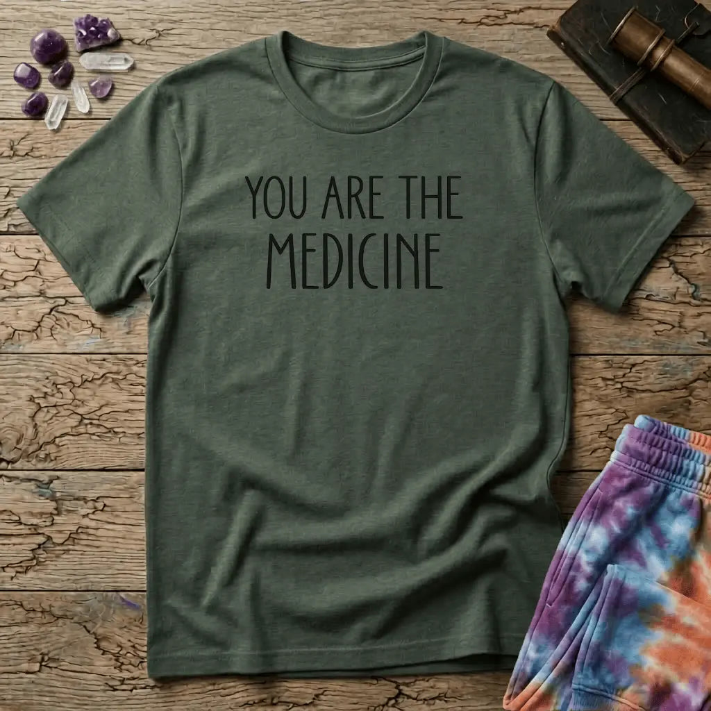 Printify T-Shirt You Are The Medicine T-Shirt Mushroom Magic Mushroom T-Shirt
