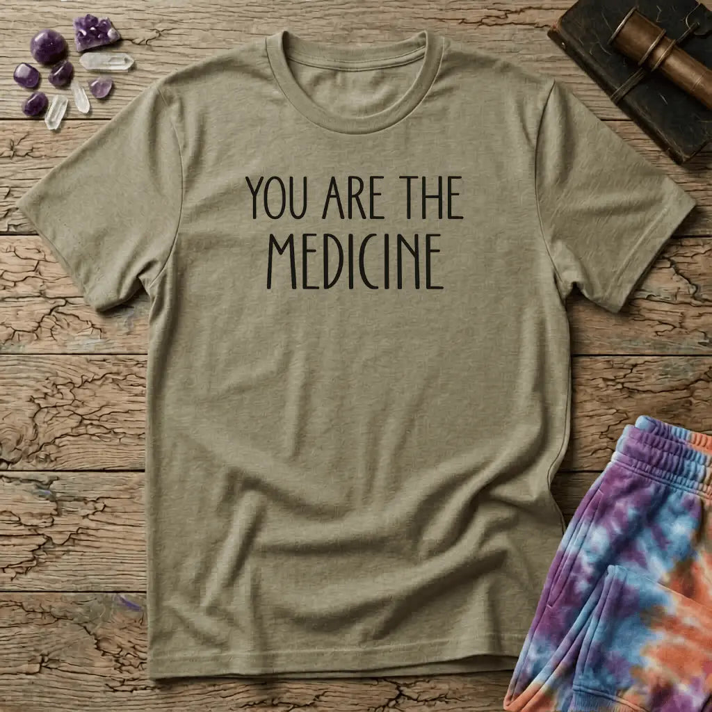 Printify T-Shirt You Are The Medicine T-Shirt Mushroom Magic Mushroom T-Shirt