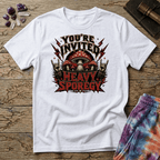 Printify T-Shirt Youre Invited Heavy Sporegy T-Shirt Mushroom Magic Mushroom T-Shirt
