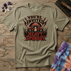 Printify T-Shirt Youre Invited Heavy Sporegy T-Shirt Mushroom Magic Mushroom T-Shirt