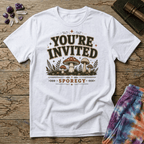 Printify T-Shirt Youre Invited Sporegy T-Shirt Mushroom Magic Mushroom T-Shirt
