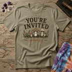 Printify T-Shirt Youre Invited Sporegy T-Shirt Mushroom Magic Mushroom T-Shirt