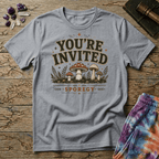 Printify T-Shirt Youre Invited Sporegy T-Shirt Mushroom Magic Mushroom T-Shirt